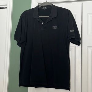 Vintage Ashworth Country Club of Pittsfield Massachusetts black golf polo shirt